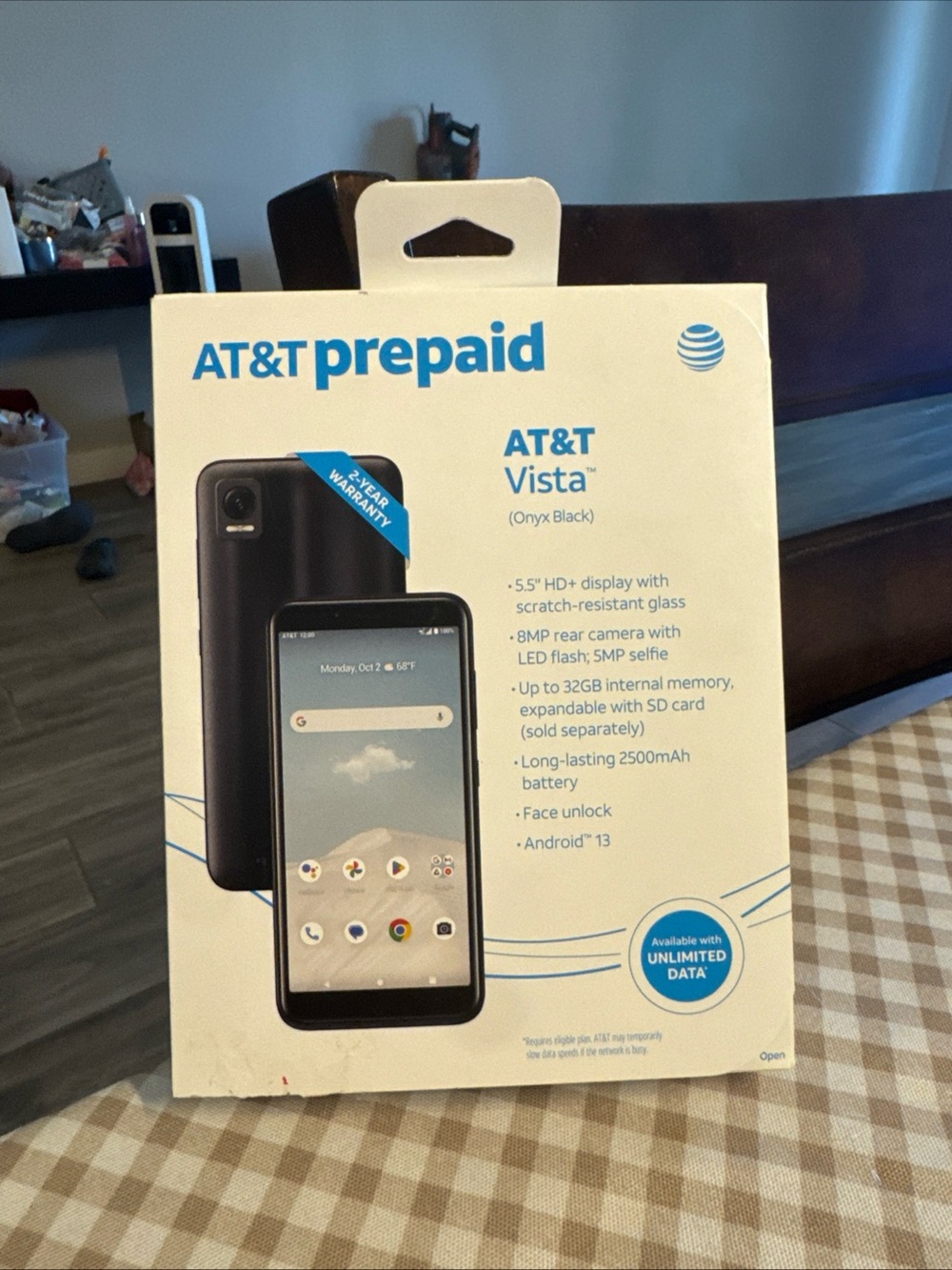 Vista Prepaid Smartphone - Onyx Black